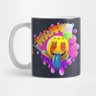 happy cartoon hand drawn Mug